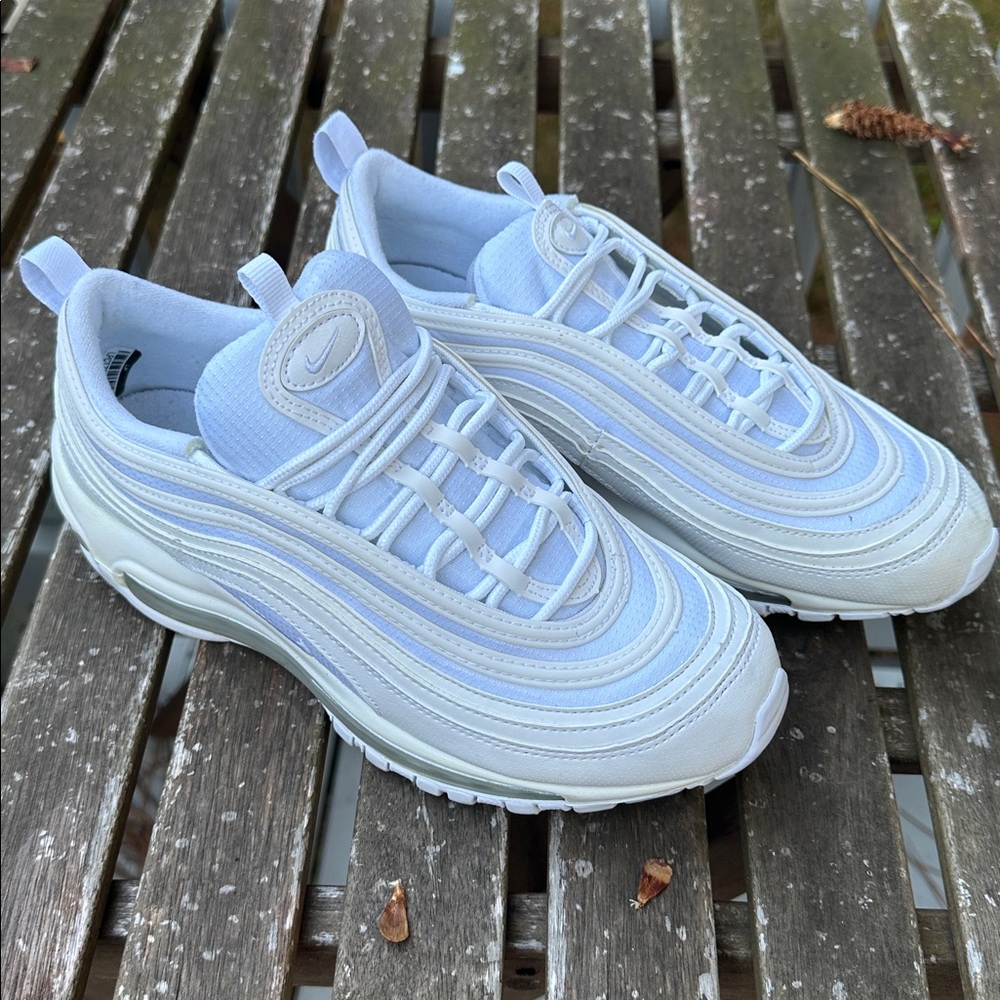 Air Max 97 all white GS 7Y